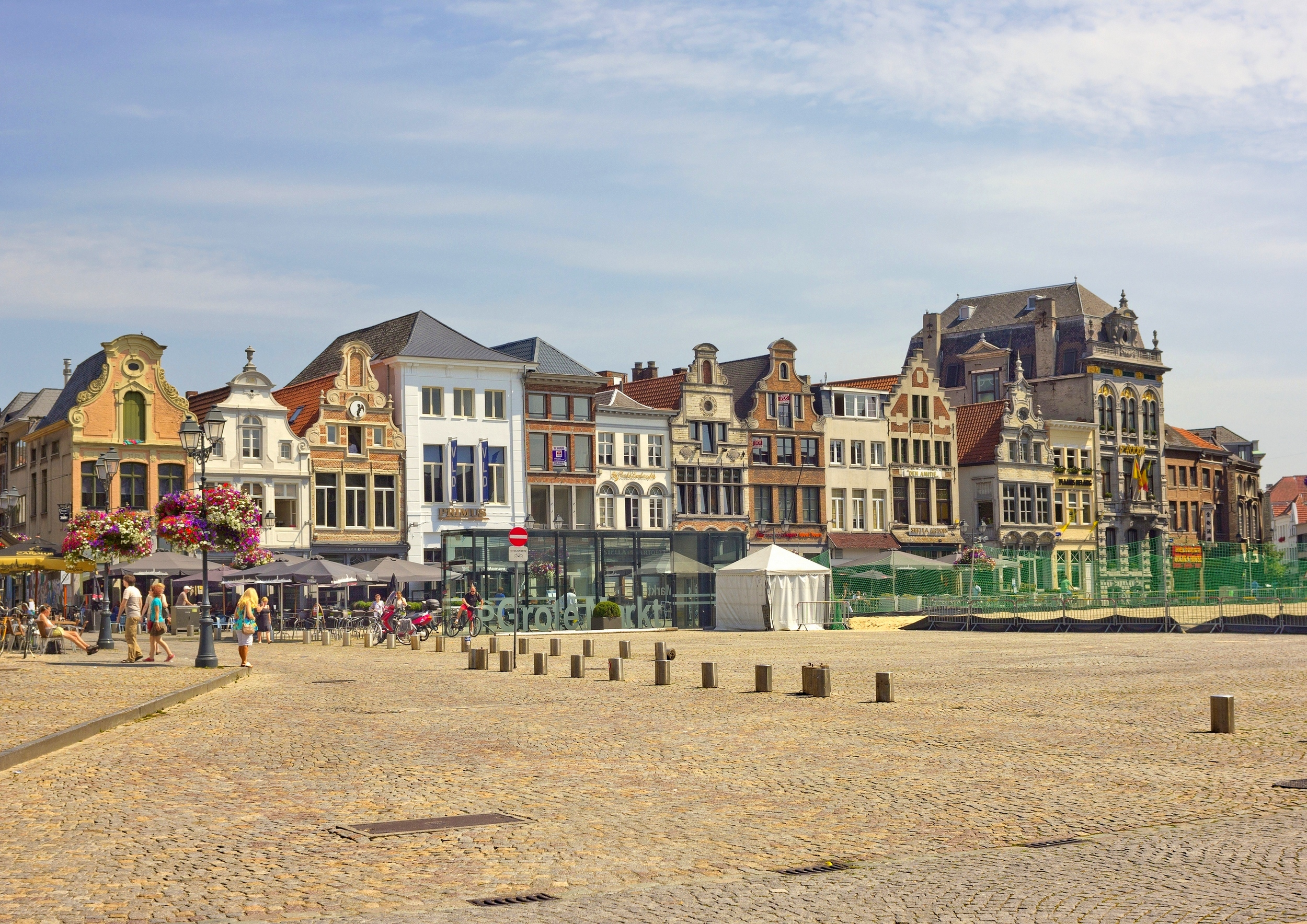 Town hall square in Mechelen, Belgium