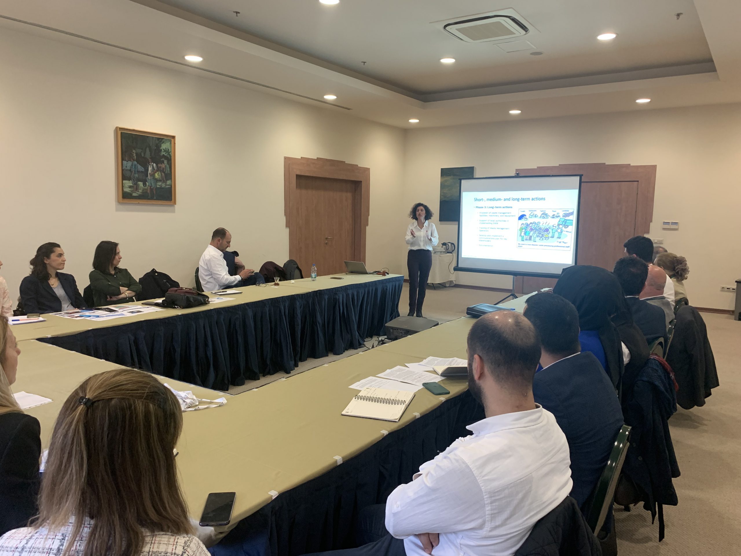 Dr Sophia Ghanimeh leading the ISWA workshop on Disaster Waste Management at IFAT Eurasia 2023