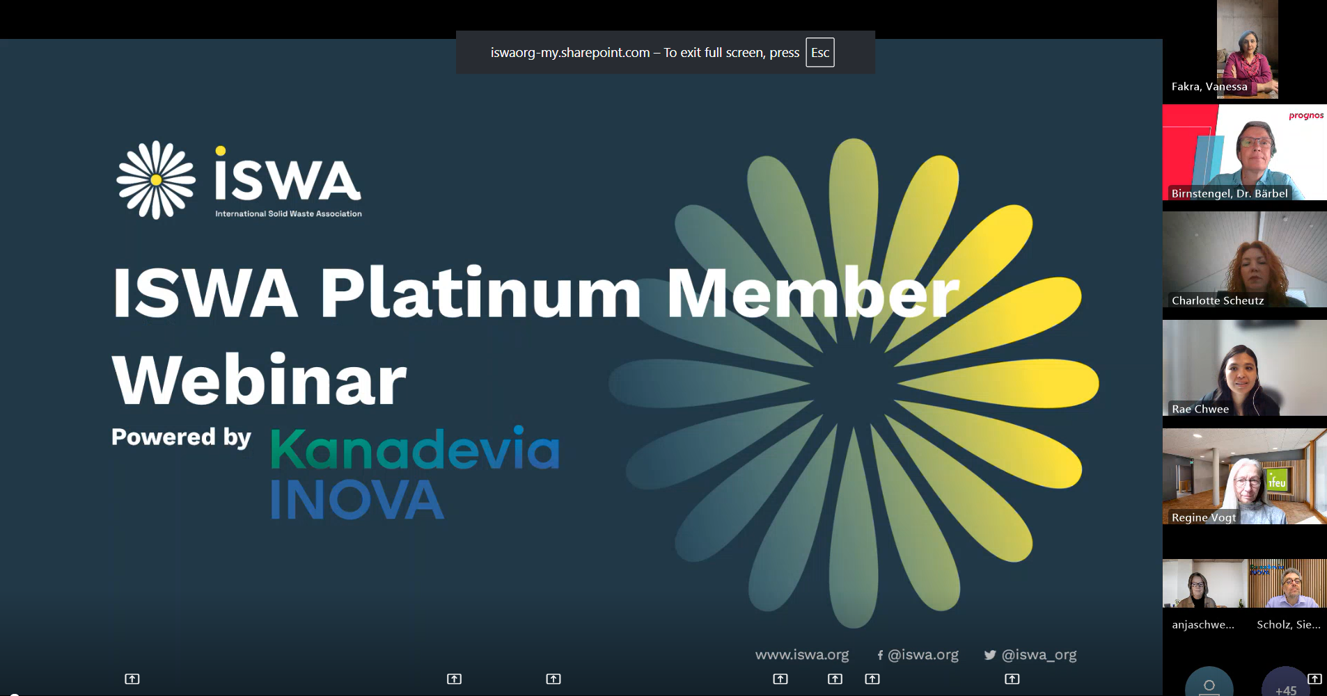 KVI webinar ISWA's Road to COP webinar